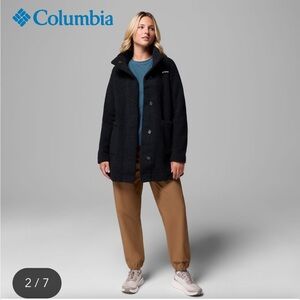 Columbia Women's Black Teddy coat Women's Panorama™ Long Jacket